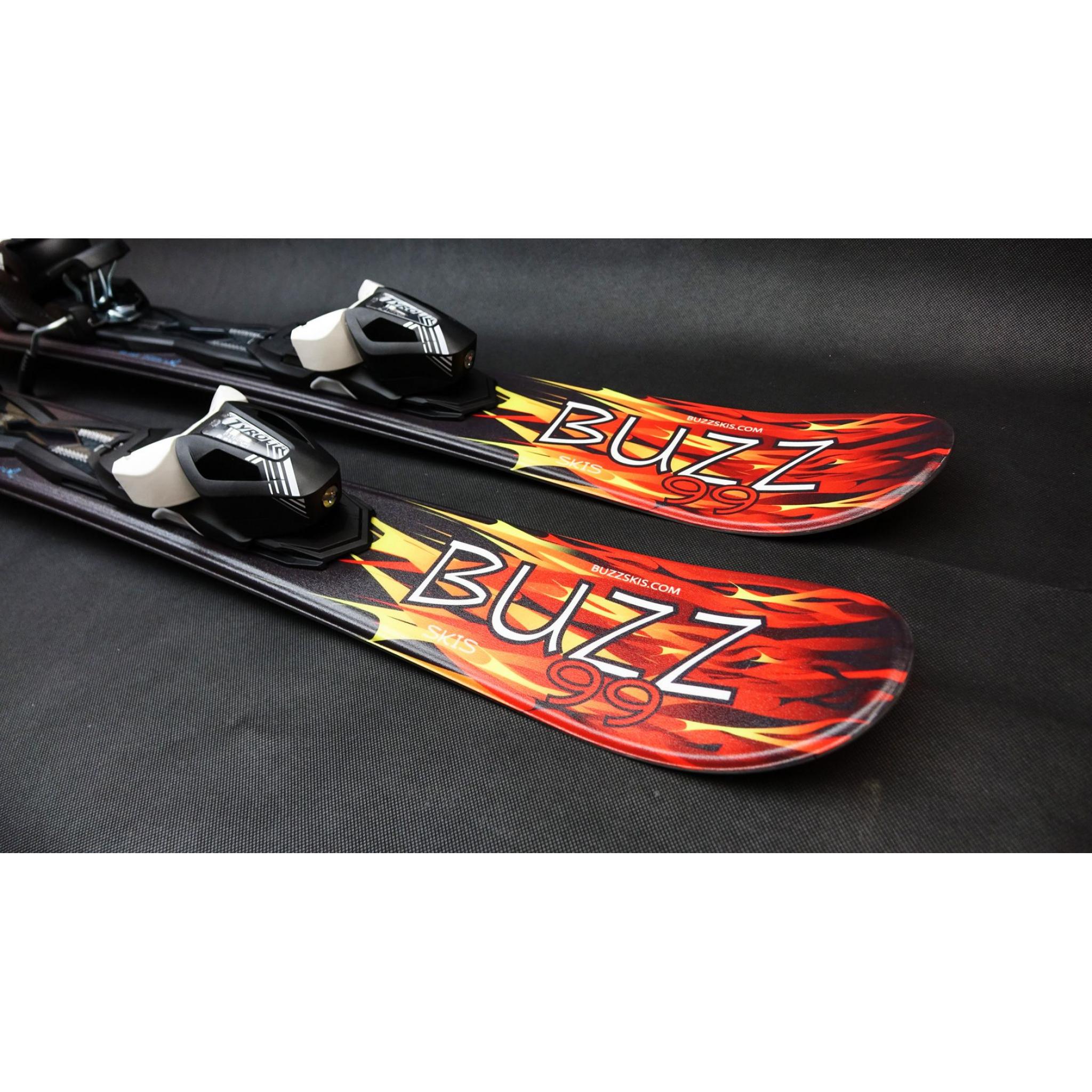 Buzz Atom FIRE 99cms Ski blade Snow Ski with Bindings
