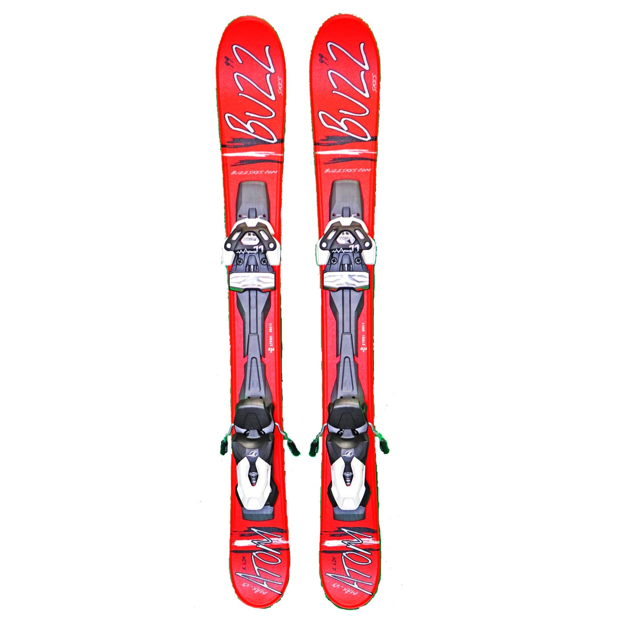 Buzz Atom MAX V3 RED 99cms Snow Blade Ski with Bindings