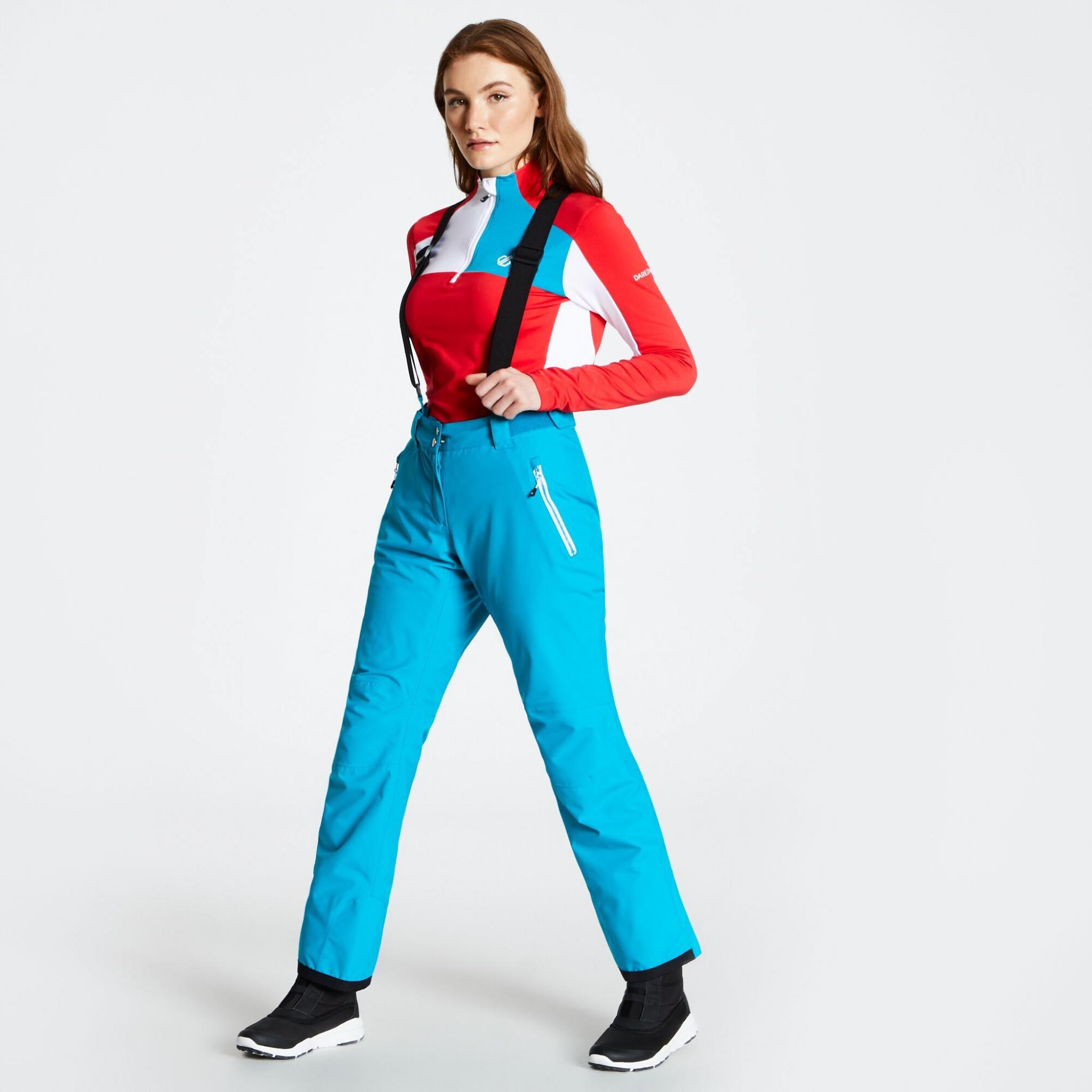 Womens DARE2B EFFUSED BLUE Soft shell Ski Pants