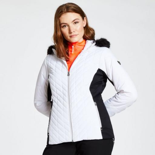Womens Dare2b ICEBLOOM WHITE Ski Jacket