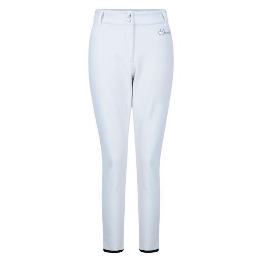 Womens Dare2b SHAPELY WHITE Skinny High Stretch Winter Pant- SHORT LEG EXCLUSIVE