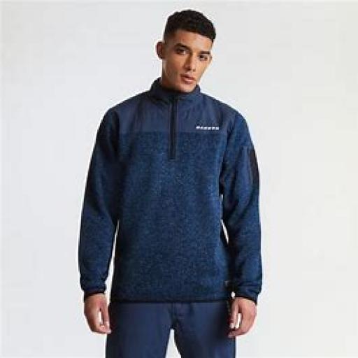 DARE2B Mens Navy Alliance Sweater top Size medium Fleece