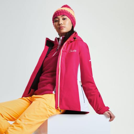 Womens Dare2b CONTRIVE PINK FUSION Ski Jacket