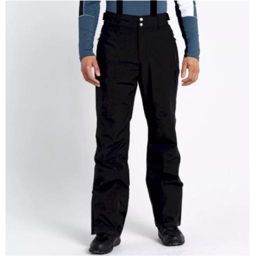 Mens Dare2b ACHIEVE II BLACK INSULATED Soft Shell Ski Pant- SHORT LEG EXCLUSIVE - Special price - missing tags