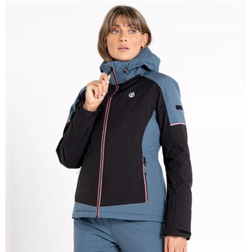Womens Dare2b ENLIVEN Black/ Orion Grey Ski Jacket