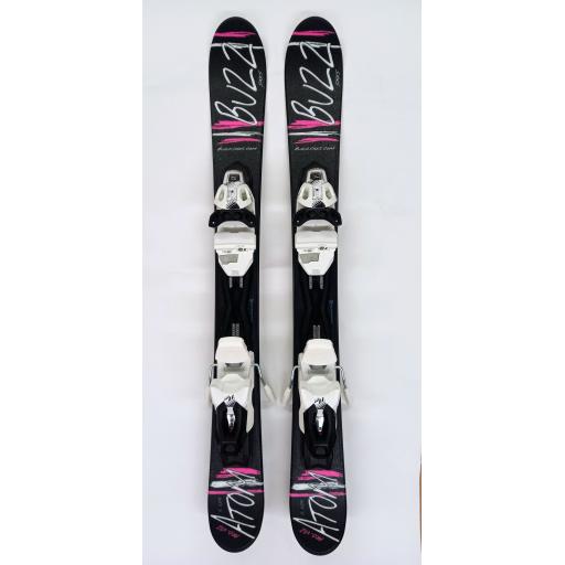 Buzz Max V12 Black/Pink 99cms Snow Blade Ski with TYROLIA Bindings JUST ARRIVED