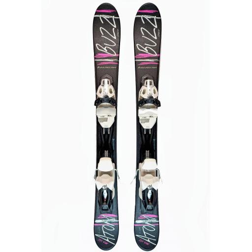 Buzz Atom V12 Black/Pink 99cms Snow Blade Ski with TYROLIA Bindings JUST ARRIVED