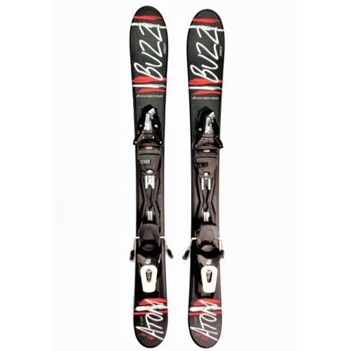 Buzz Atom V12 Black/Red 99cms Snow Blade Ski Boards c/w Tyrolia Bindings IN-STOCK