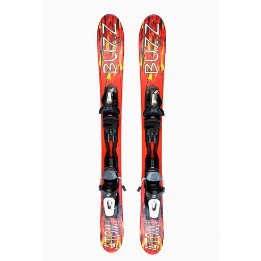 Buzz Atom Fire 99cms Snow Blade Ski Board c/w Tyrolia Bindings IN-STOCK