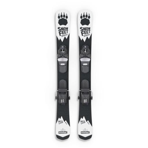 Snowfeet 99cms Snow Blade Ski Boards with Release Bindings - White  IN-STOCK