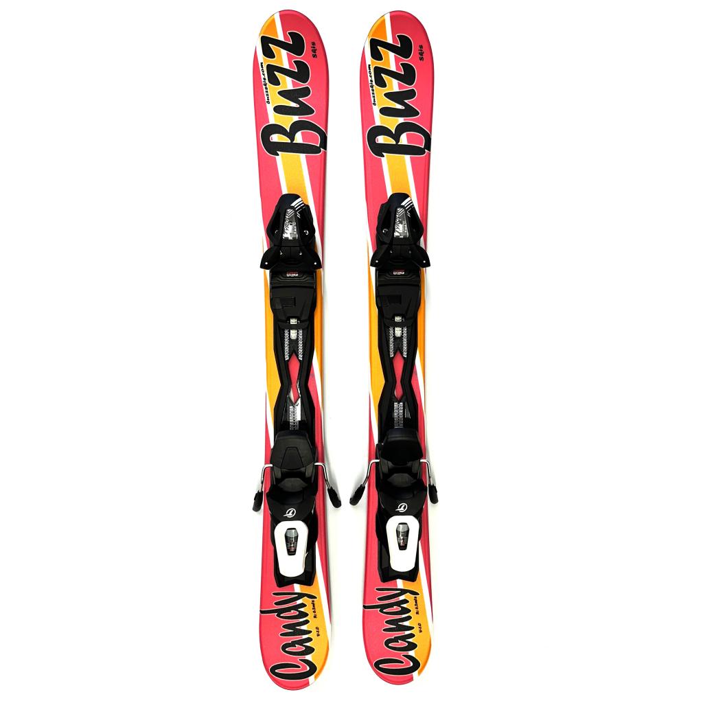 Snowblades Buzz Noir/Blanc 99 Cm – Avec Fixations, Neufs