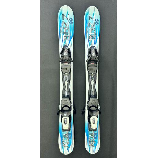 Buzz Atom Ice 99cms Snow Blade Ski Boards c/w Tyrolia Bindings