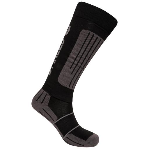 Dare2b Mens Ski Socks - Performance - Black / Ebony Grey