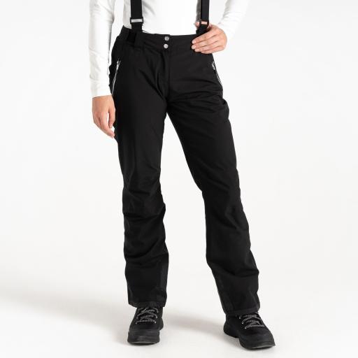 Dare2b EFFUSED II BLACK Soft Shell Ski Pant- SHORT LEG