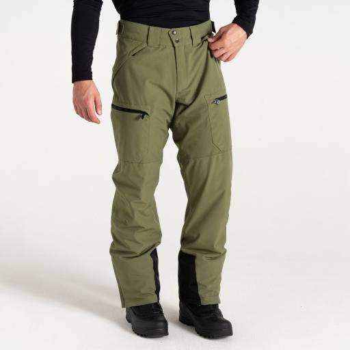 Men's Dare2b BASEPLATE II Olivine Green Ski Board Pant - REG LEG