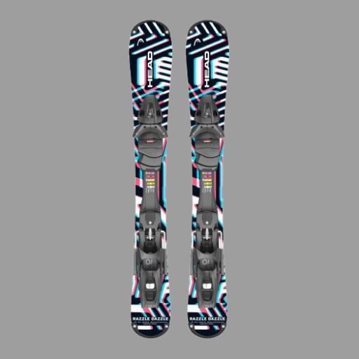 HEAD RAZZLE DAZZLE 94cms Ski Blade Mini Ski Inc Release Binding 24/25 - Low Stock