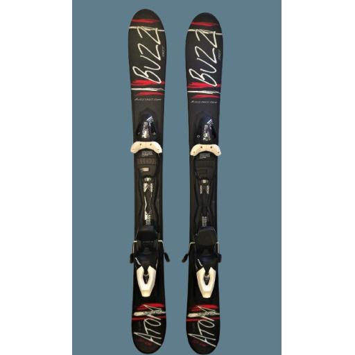 Buzz Atom V12 Black/Red 99cms Snow Blade Ski Boards c/w Tyrolia Bindings -  Only a handful left