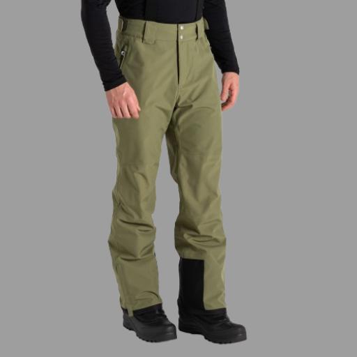 Mens Dare2b ACHIEVE II Olivine Green Soft Shell Ski Pant- REG LEG