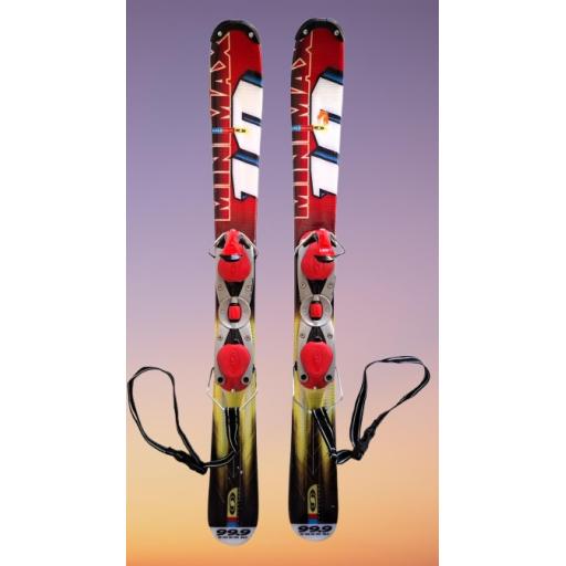 Salomon 90 cms  Model: Minimax Snowblades with Non Release Bindings - USED